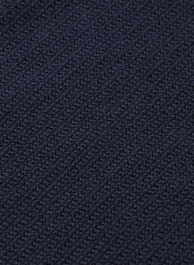 Polo Scotch & Soda en tricot bleu marine