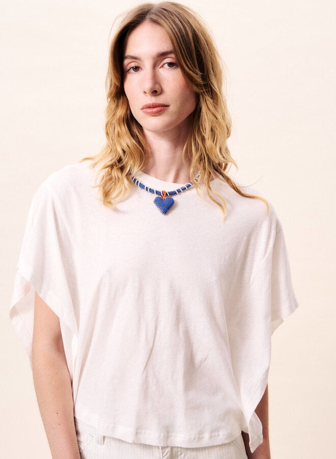 T-shirt Frnch Paris Briselia blanc