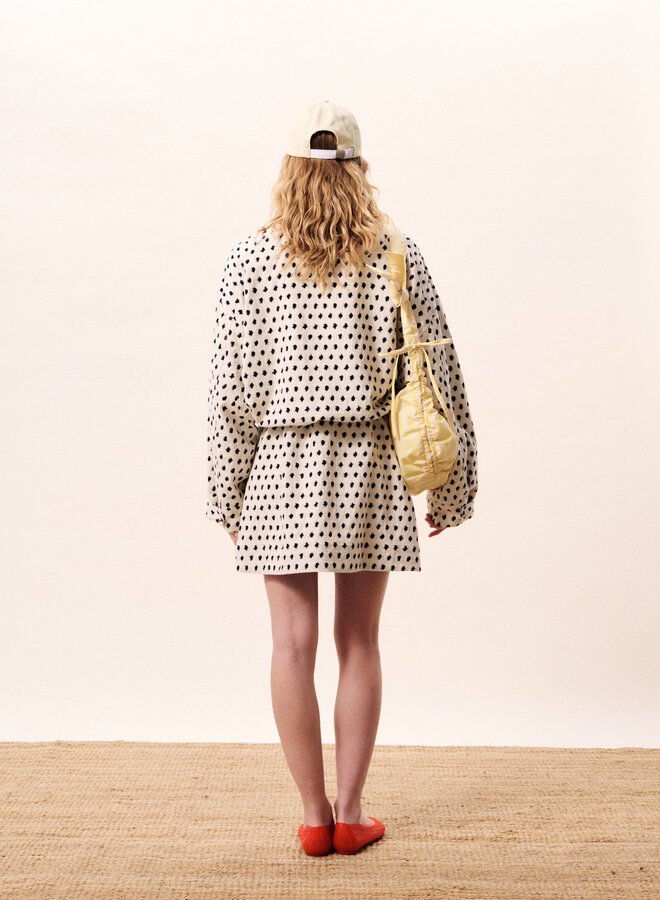 Jacket Frnch Paris Neree crème à pois noirs