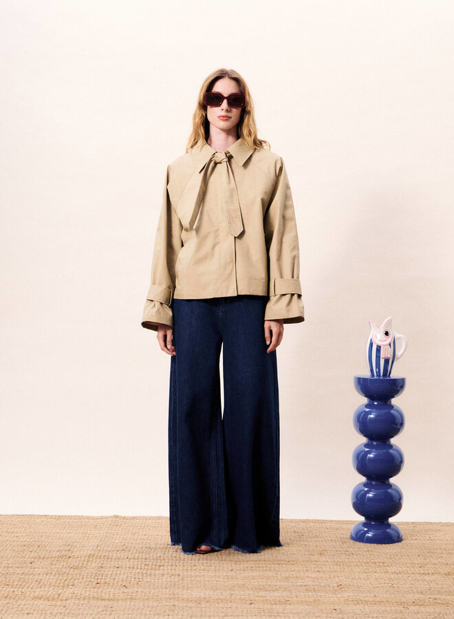 Trench court Frnch Paris Nerina beige