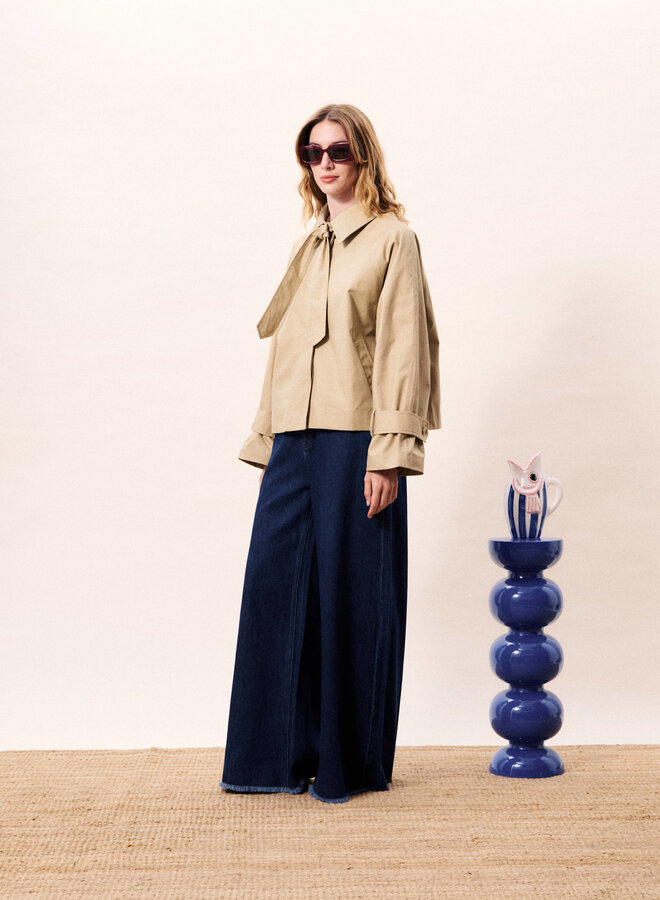 Trench court Frnch Paris Nerina beige