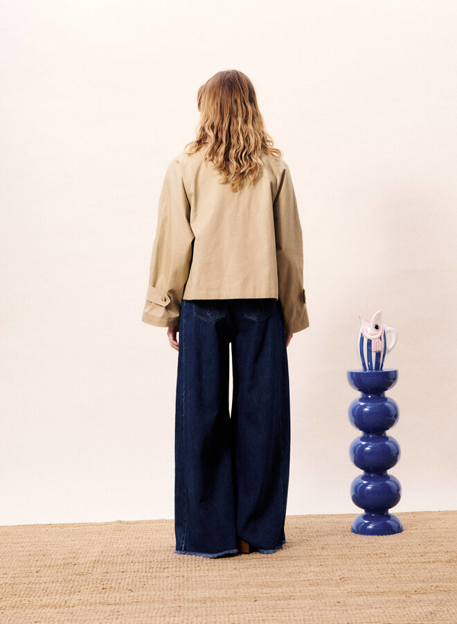 Trench court Frnch Paris Nerina beige