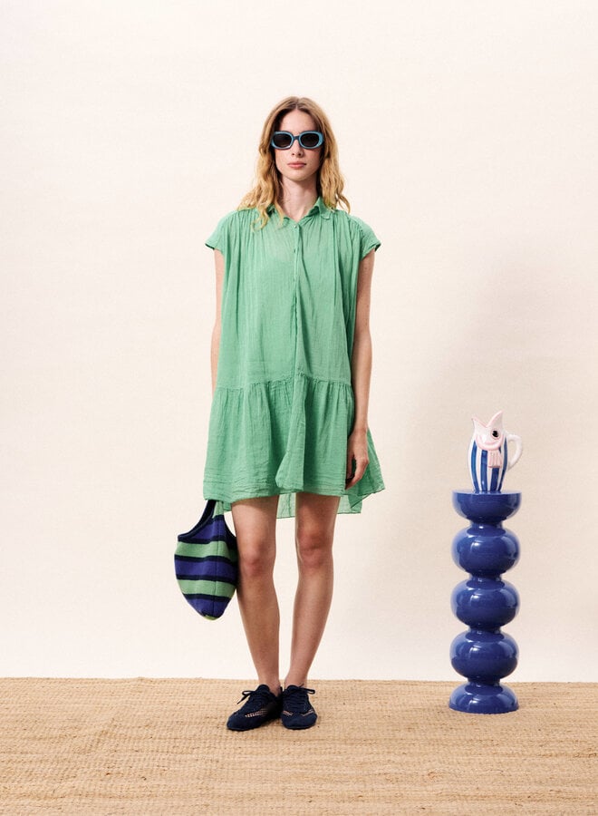 Robe Frnch Paris Opale ample verte