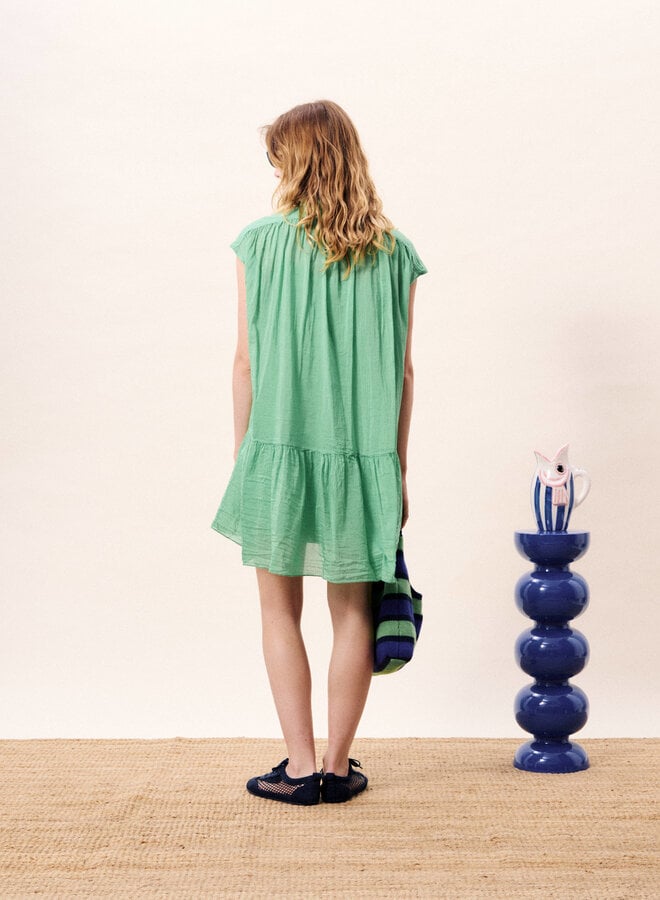 Robe Frnch Paris Opale ample verte