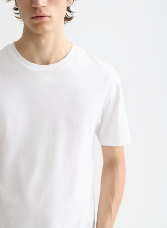 T-shirt Scotch & Soda signature blanc