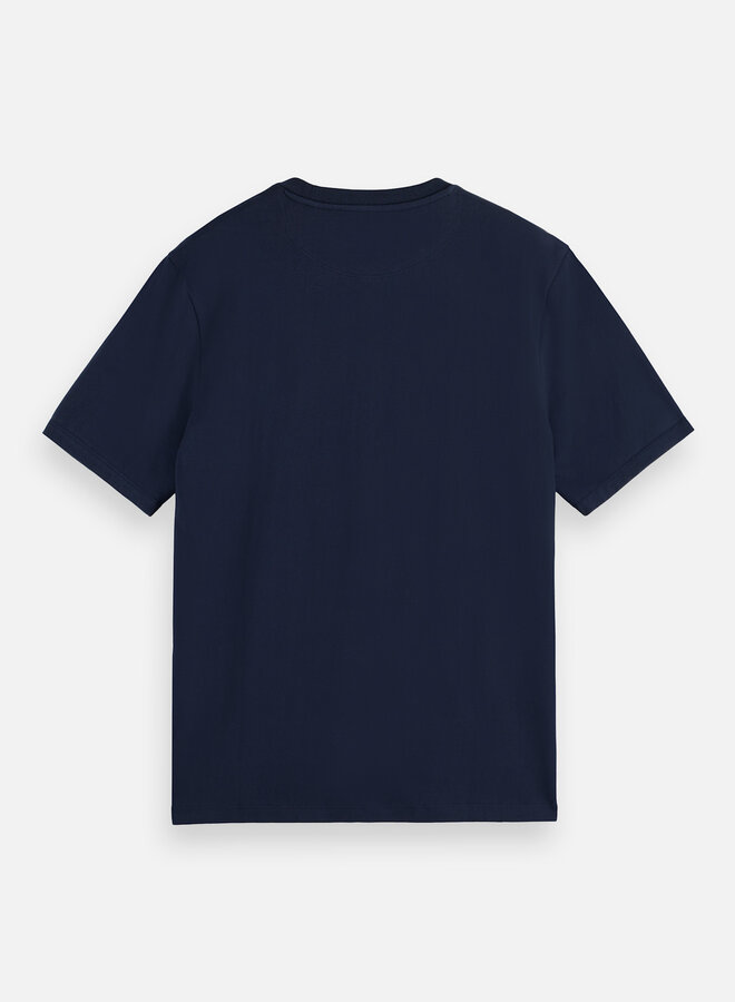 T-shirt Scotch & Soda signature bleu marine