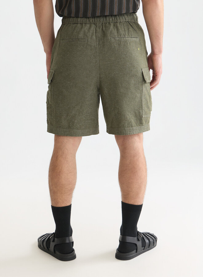 Bermuda cargo Scotch & Soda vert olive mélange