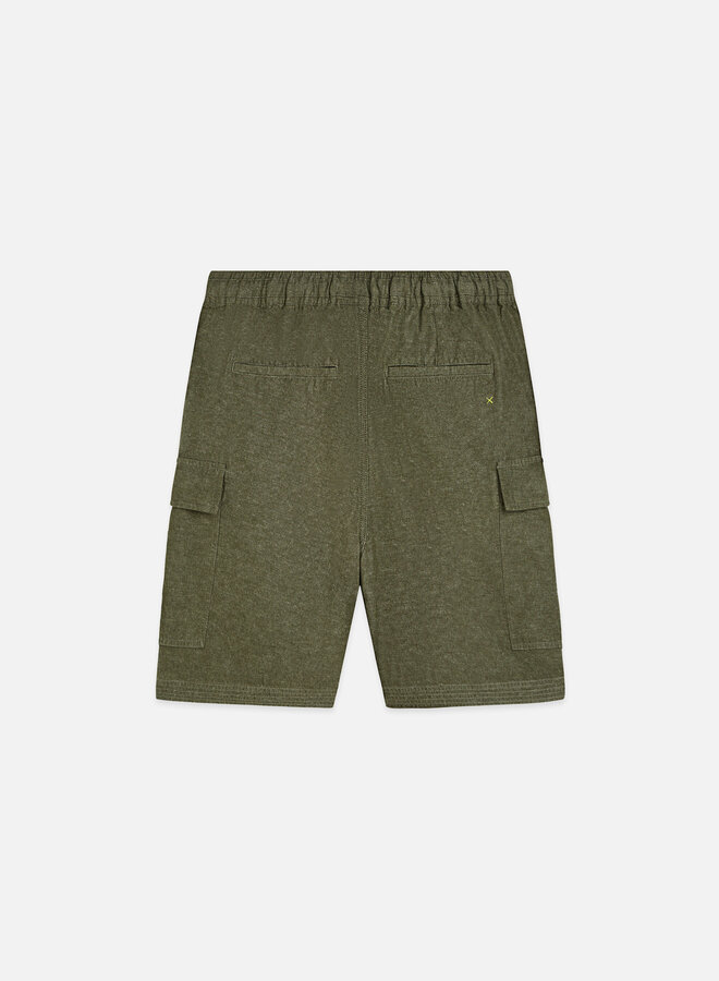 Bermuda cargo Scotch & Soda vert olive mélange