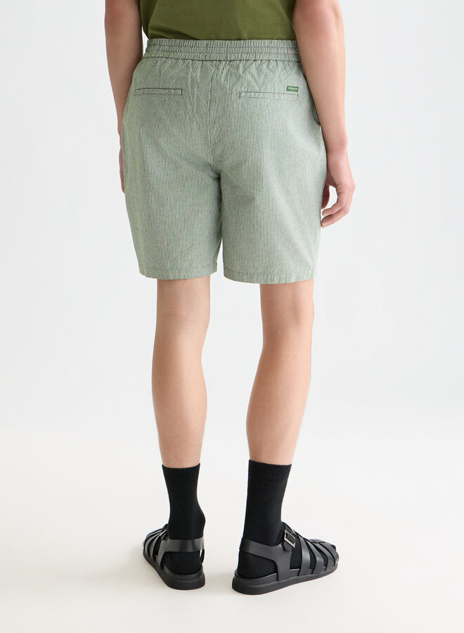 Bermuda Scotch & Soda à taille élastique vert jardin rayé