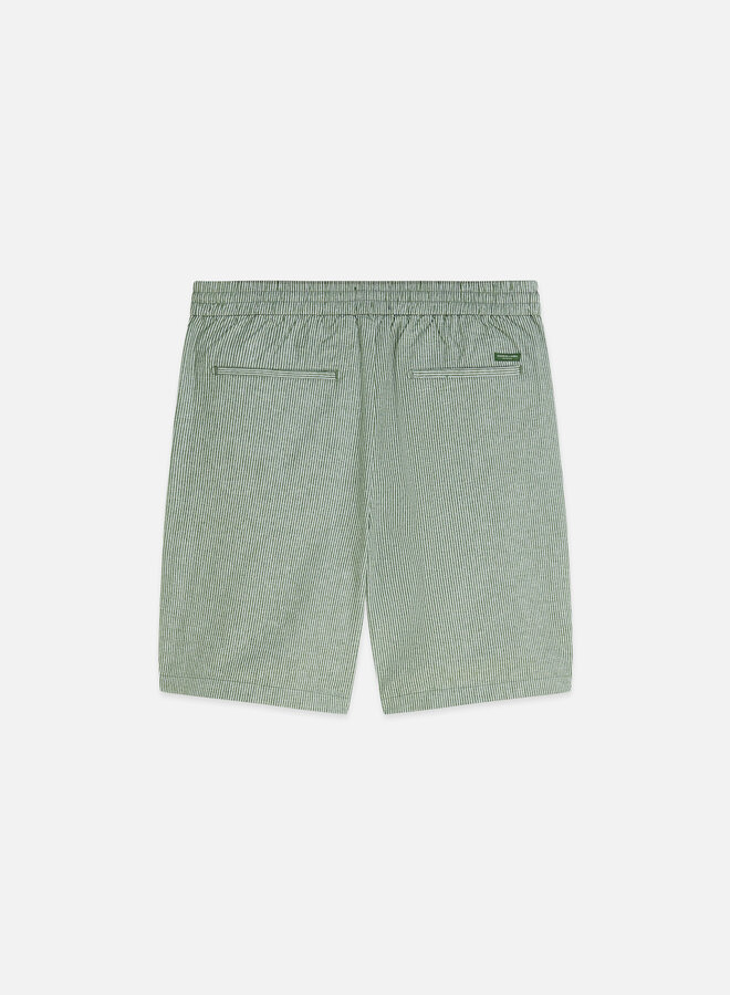Bermuda Scotch & Soda à taille élastique vert jardin rayé