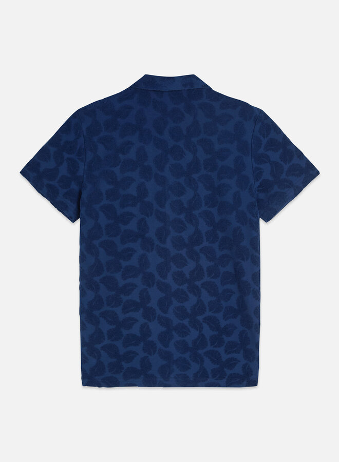 Chemise Scotch & Soda à. Manches courtes en ratine bleu marine