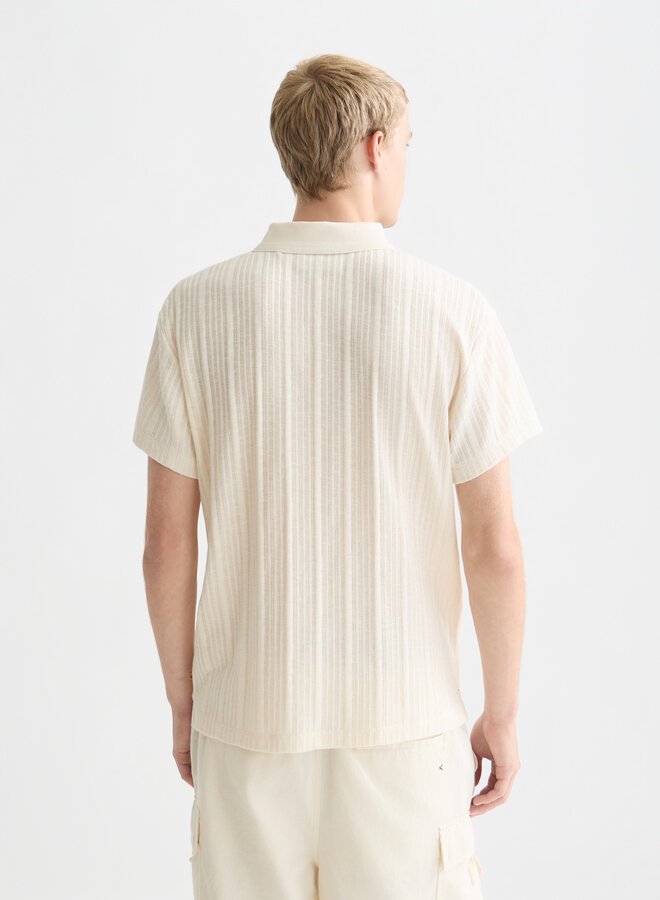 Polo Scotch & Soda en tricot écru
