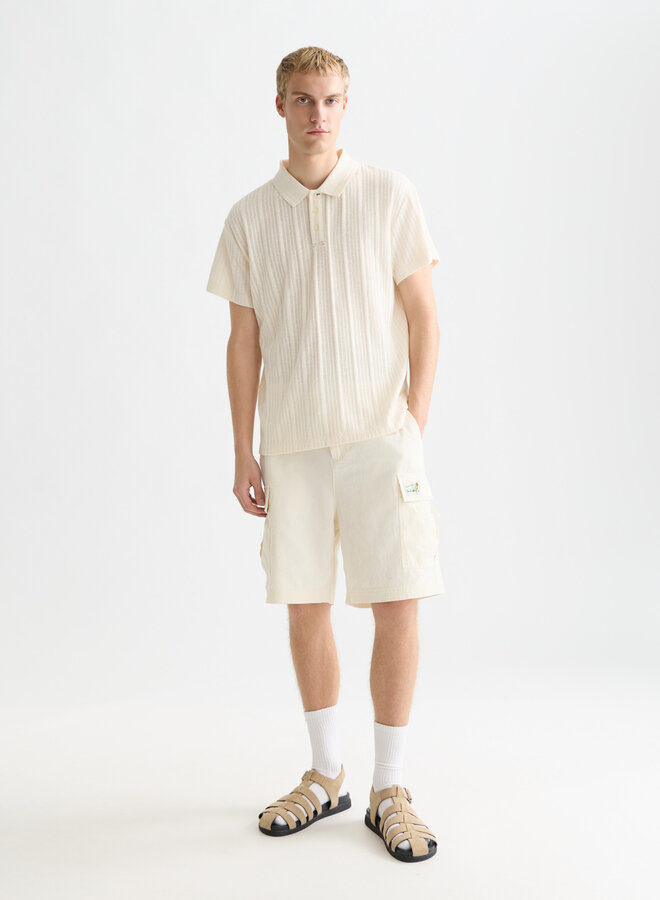 Polo Scotch & Soda en tricot écru