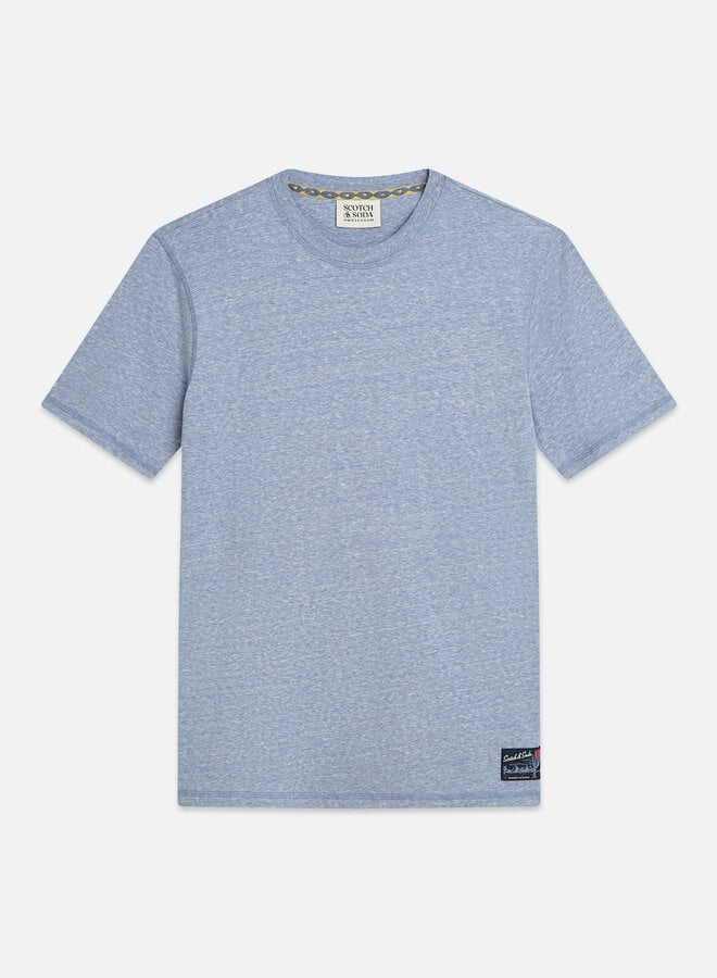 T-shirt Scotch & Soda bleu infini mélange
