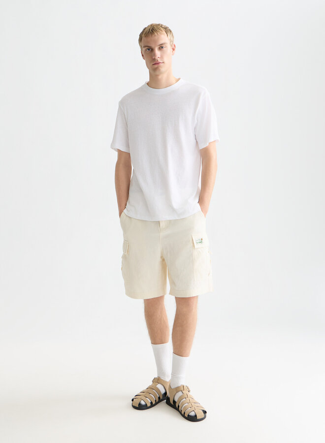 T-shirt Scotch & Soda en mélange de lin blanc