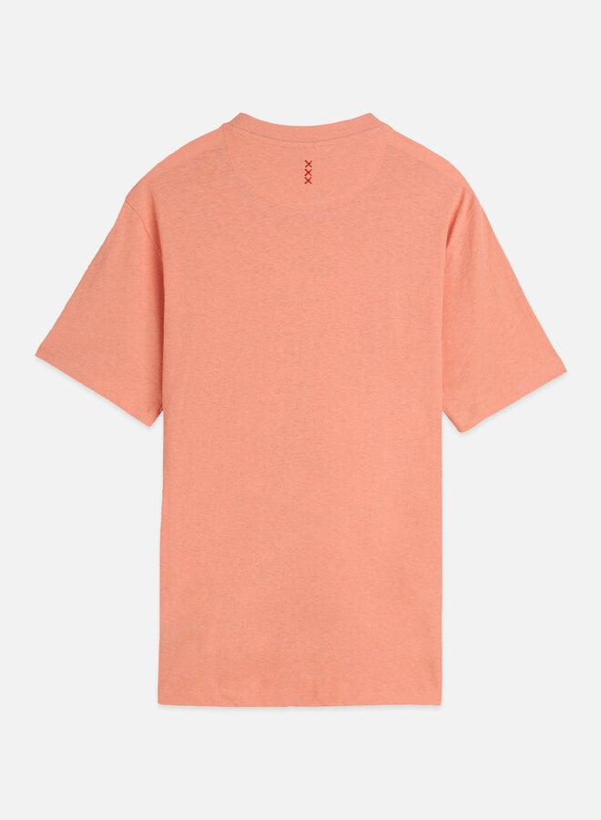 T-shirt Scotch & Soda orange corail