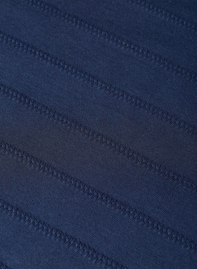 T-shirt Scotch & Soda à rayures tissées bleu indigo