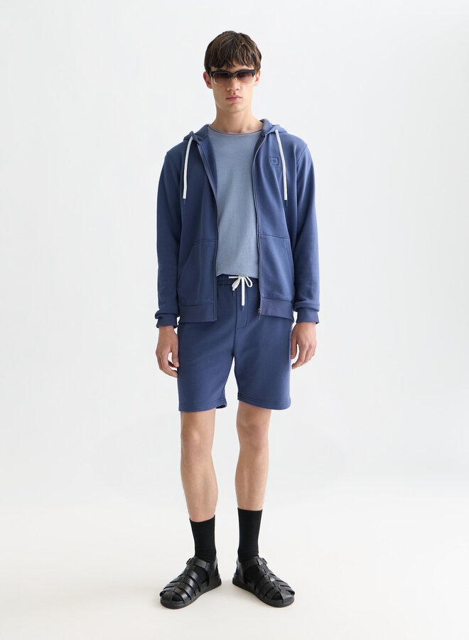 Cardigan Scotch & Soda à capuche molletonné bleu océan