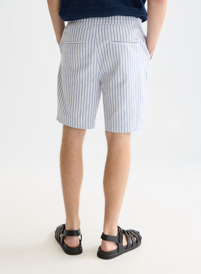 Bermuda Scotch & Soda bleu infini à double rayures blanches
