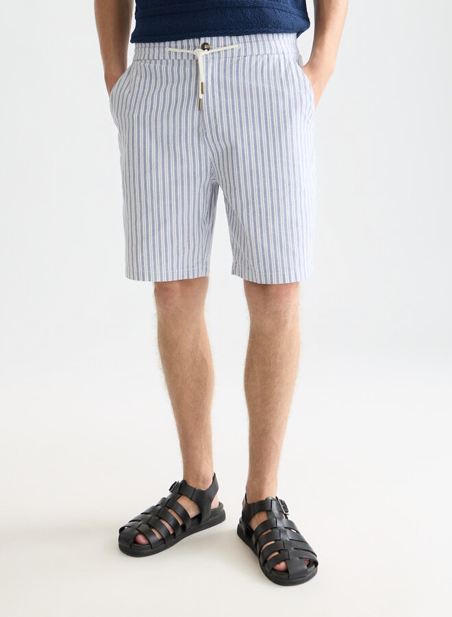Bermuda Scotch & Soda bleu infini à double rayures blanches