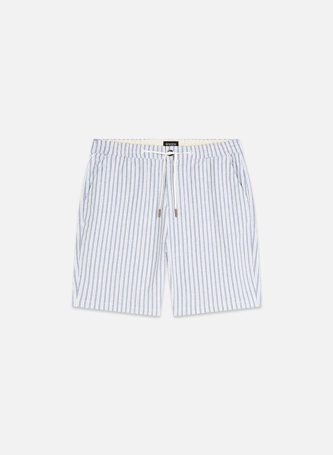 Bermuda Scotch & Soda bleu infini à double rayures blanches