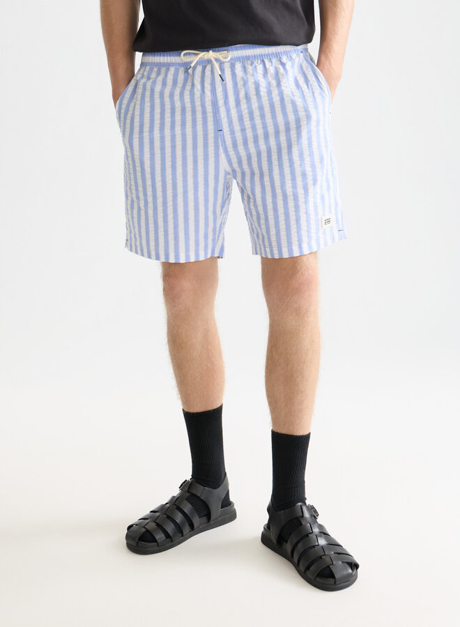 Maillot de bain Scotch & Soda bleu rayé blanc