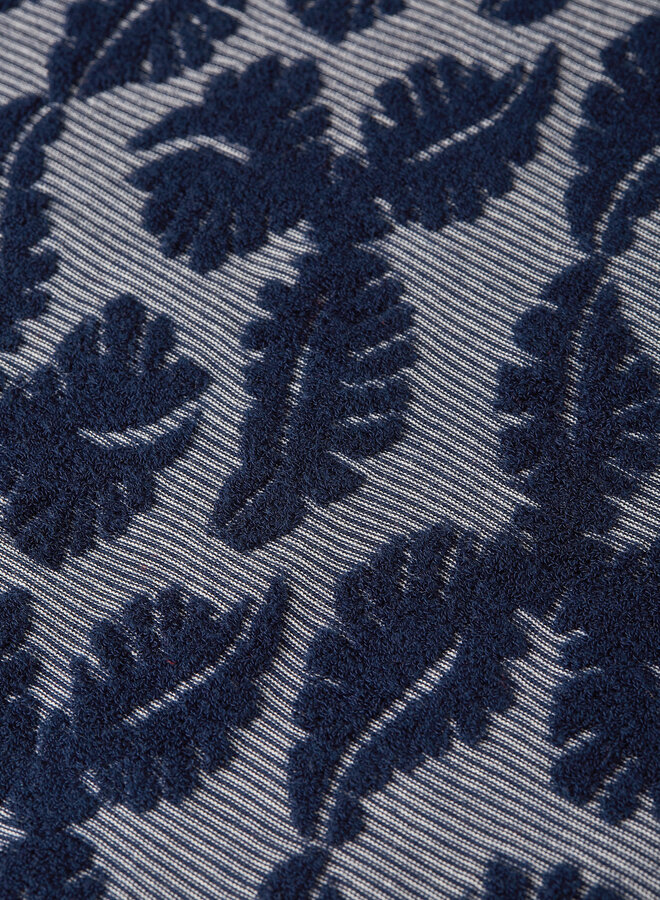 T-shirt Scotch & Soda imprimé feuille bleu marine & blanc