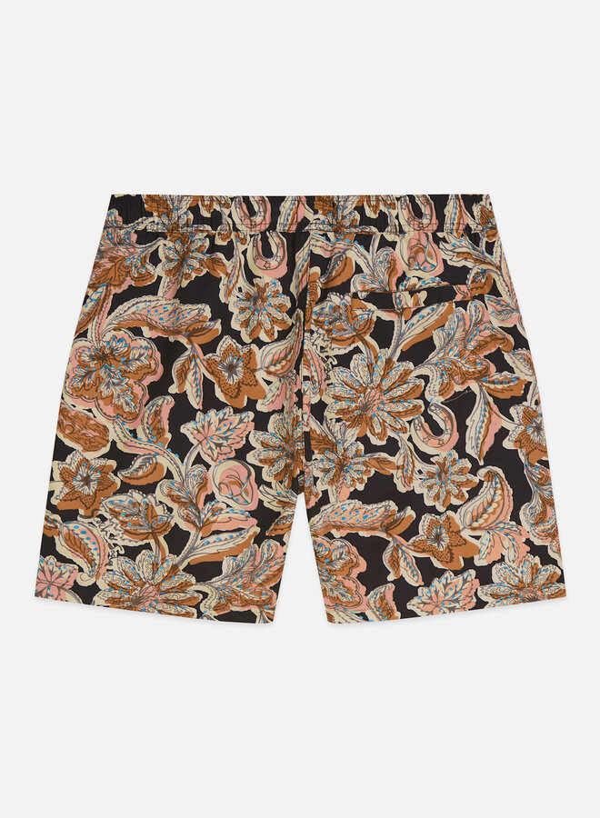 Maillot de bain Scotch & Soda noir paisley rose & caramel