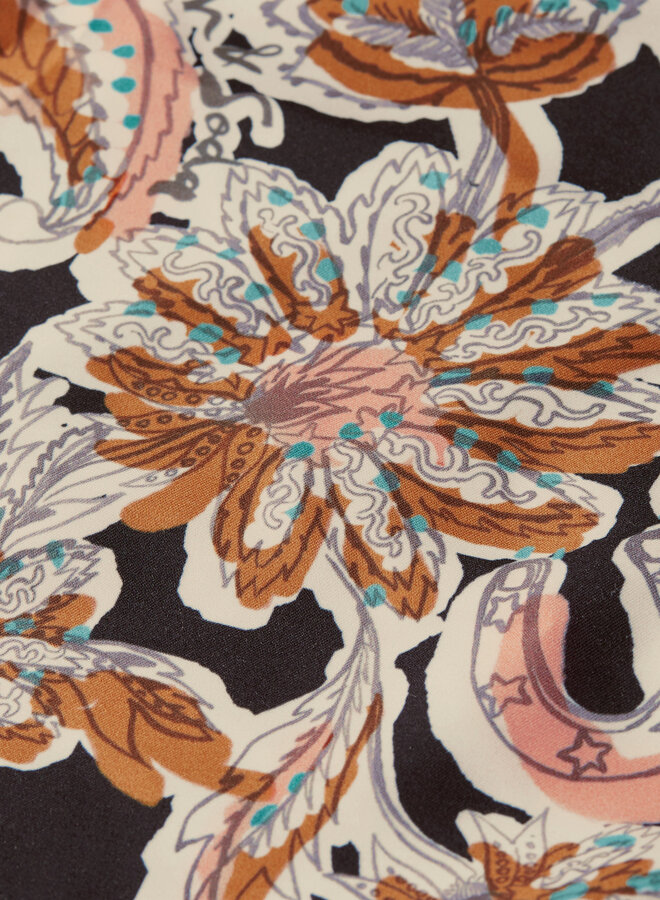 Maillot de bain Scotch & Soda noir paisley rose & caramel