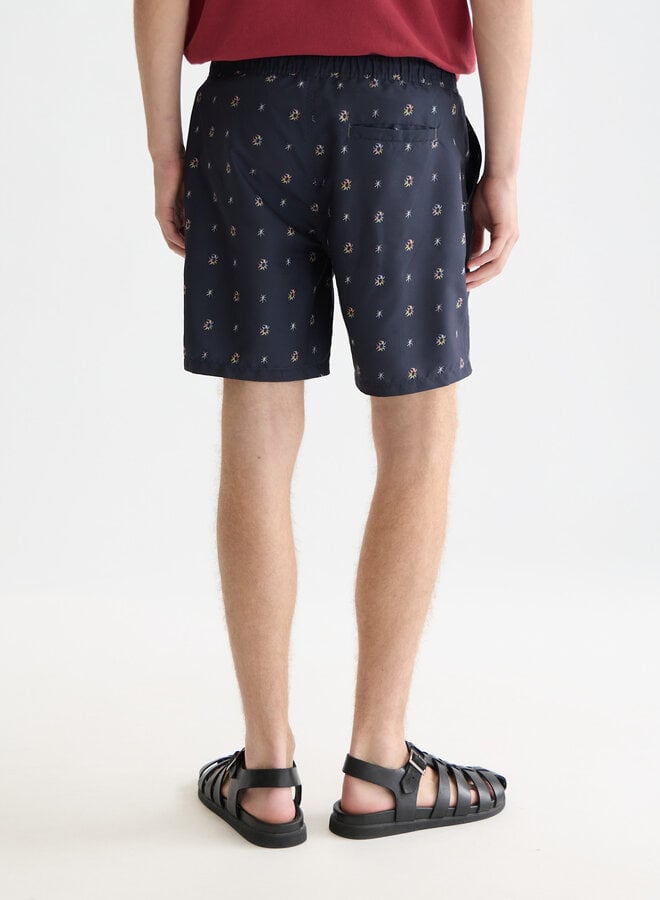 Maillot de bain Scotch & Soda bleu marine imprimé corail