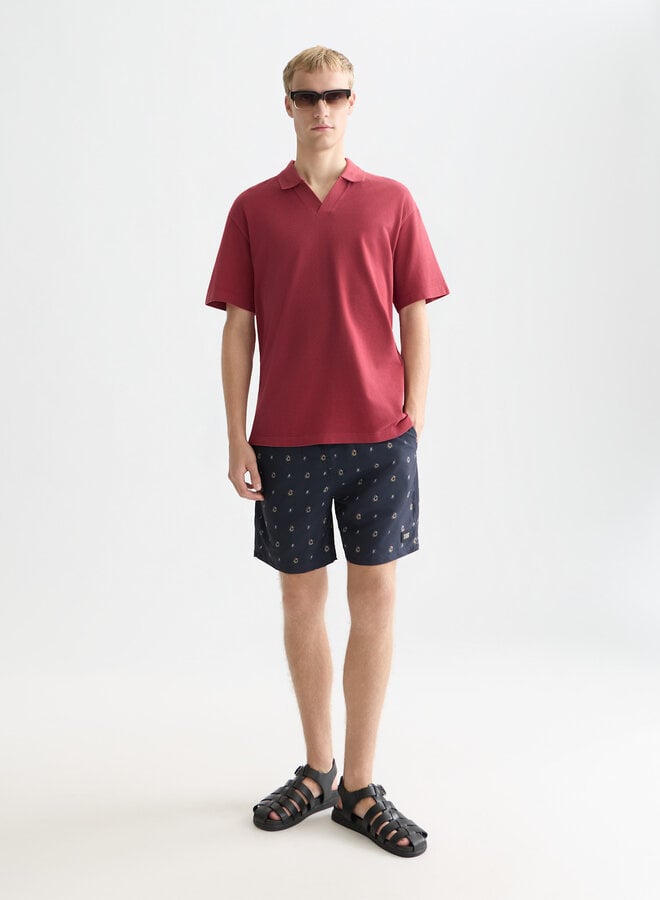Maillot de bain Scotch & Soda bleu marine imprimé corail
