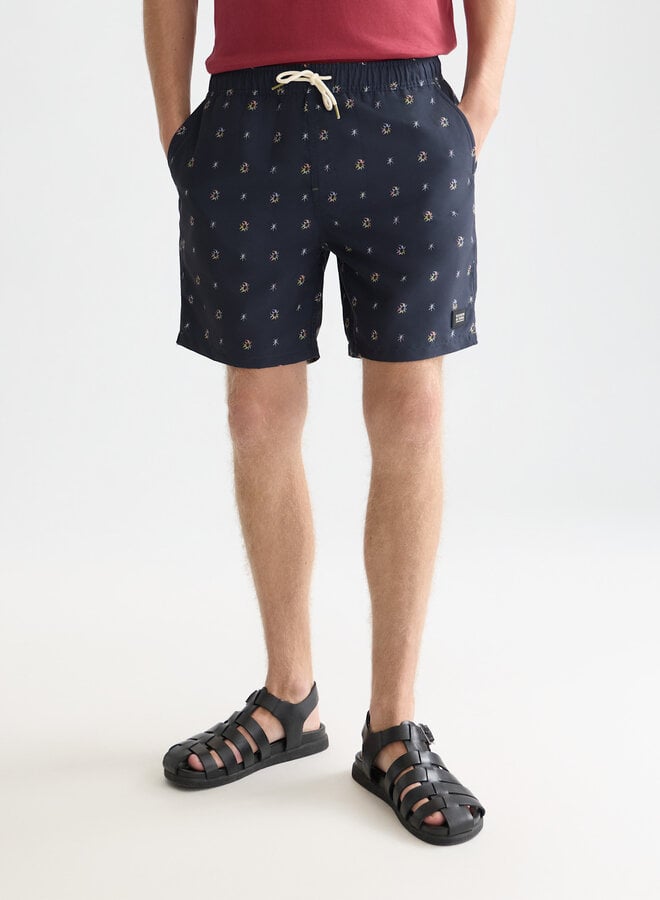 Maillot de bain Scotch & Soda bleu marine imprimé corail