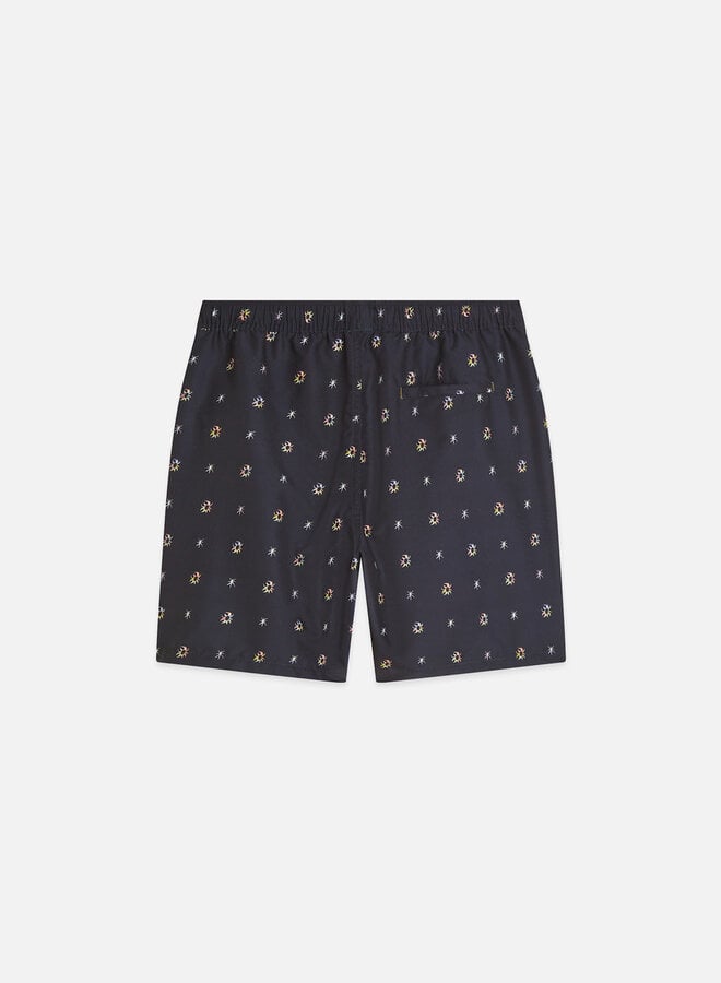 Maillot de bain Scotch & Soda bleu marine imprimé corail