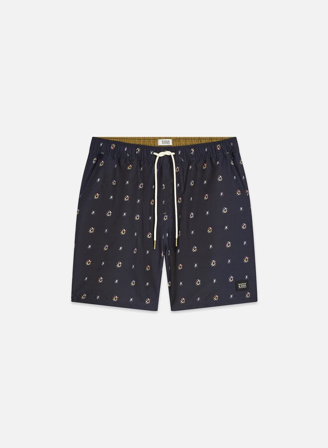 Maillot de bain Scotch & Soda bleu marine imprimé corail