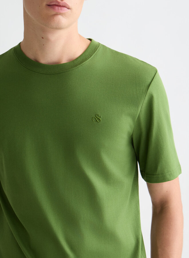 T-shirt Scotch & Soda signature vert jardin