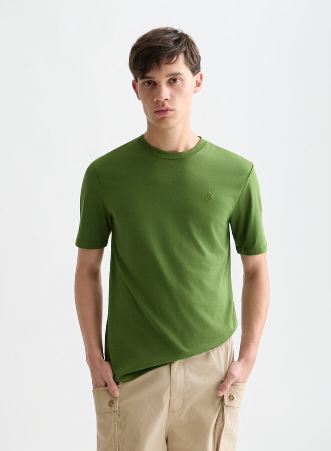 T-shirt Scotch & Soda signature vert jardin