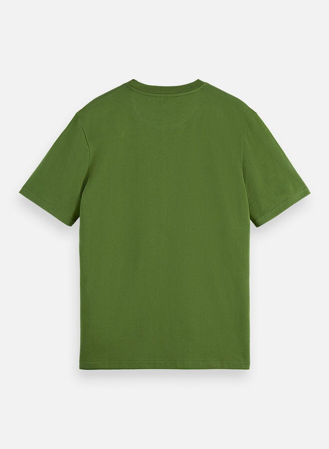 T-shirt Scotch & Soda signature vert jardin