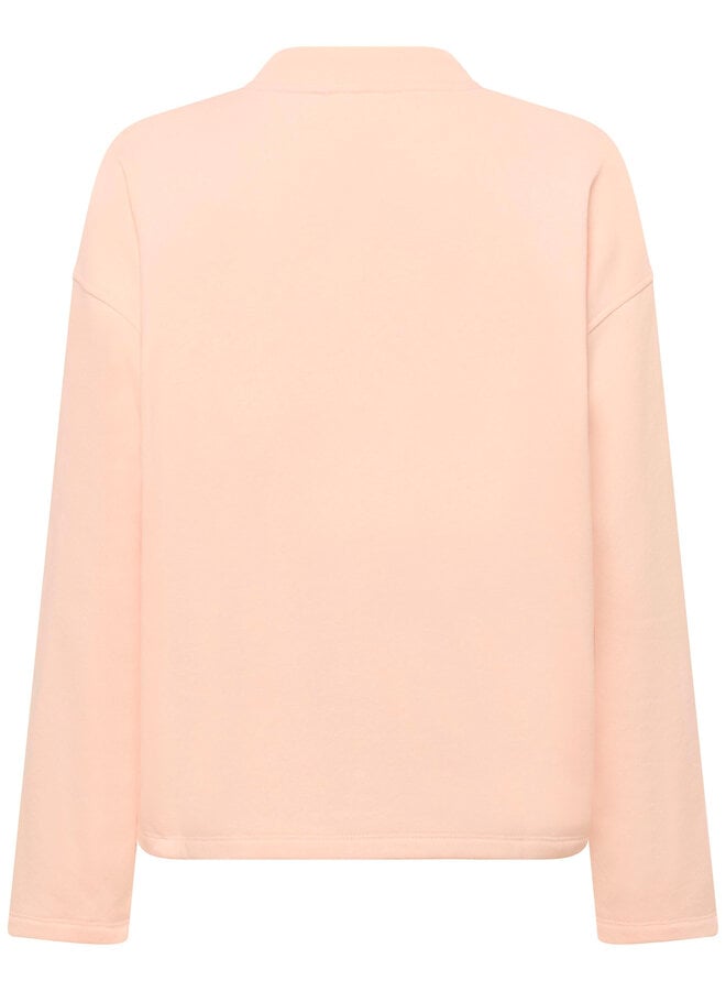 Chandail Soaked Rolanda à col V molletonné rose