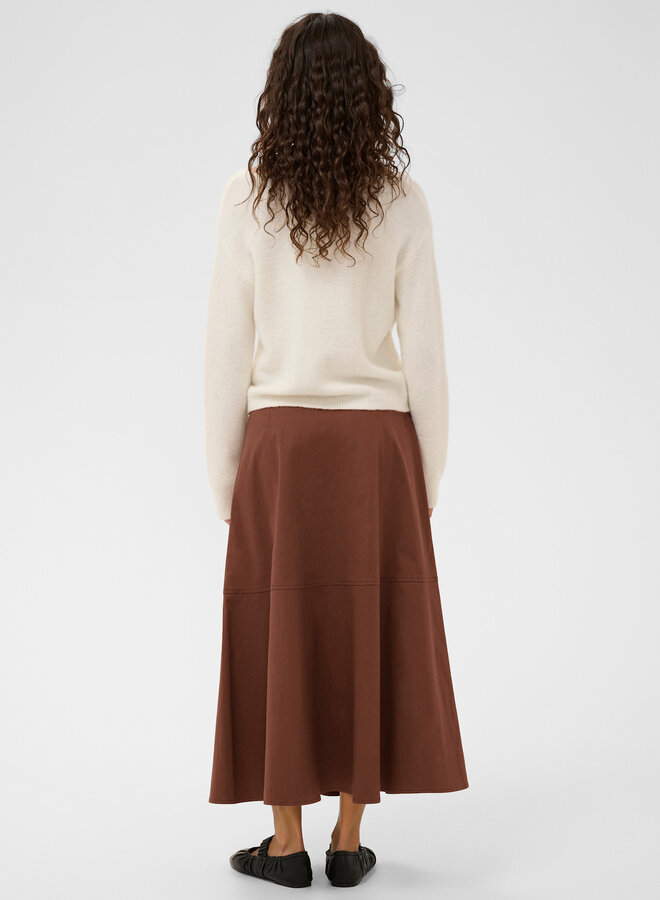 Jupe midi Soaked Malo brun cappuccino