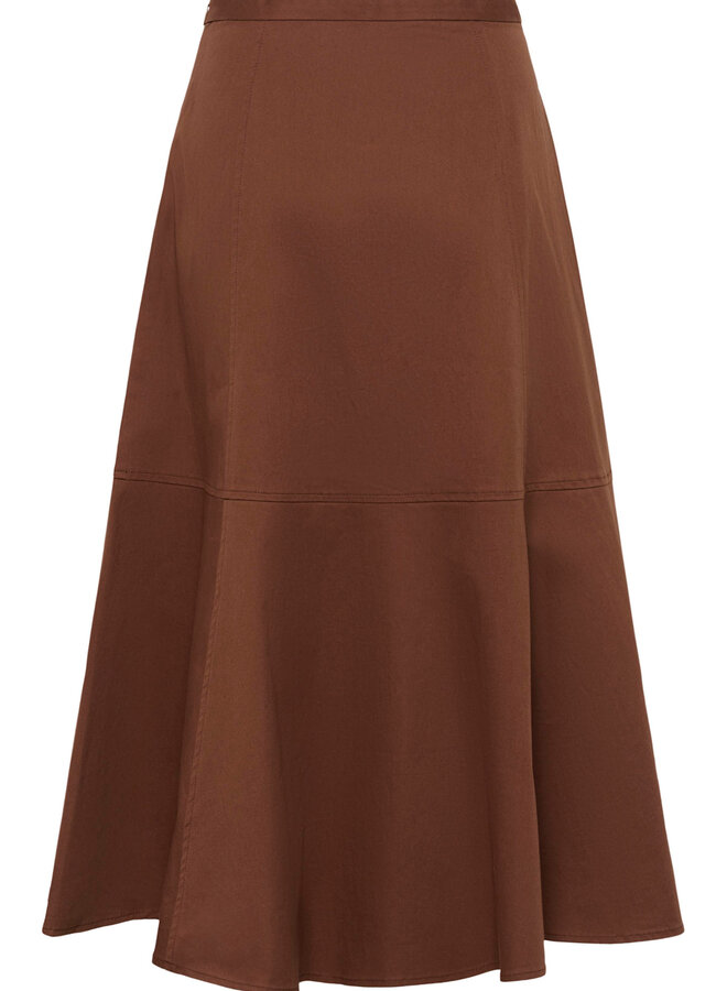 Jupe midi Soaked Malo brun cappuccino