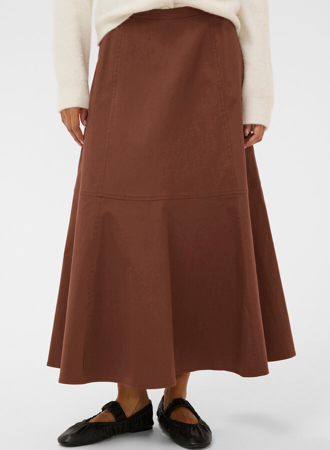 Jupe midi Soaked Malo brun cappuccino