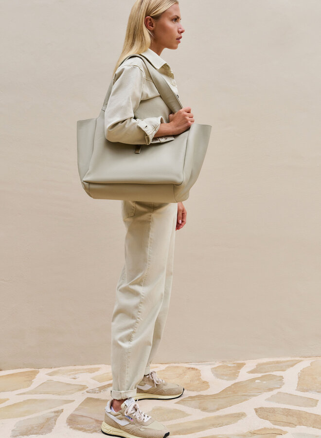 Jeans Yaya coupe ballon beige désert