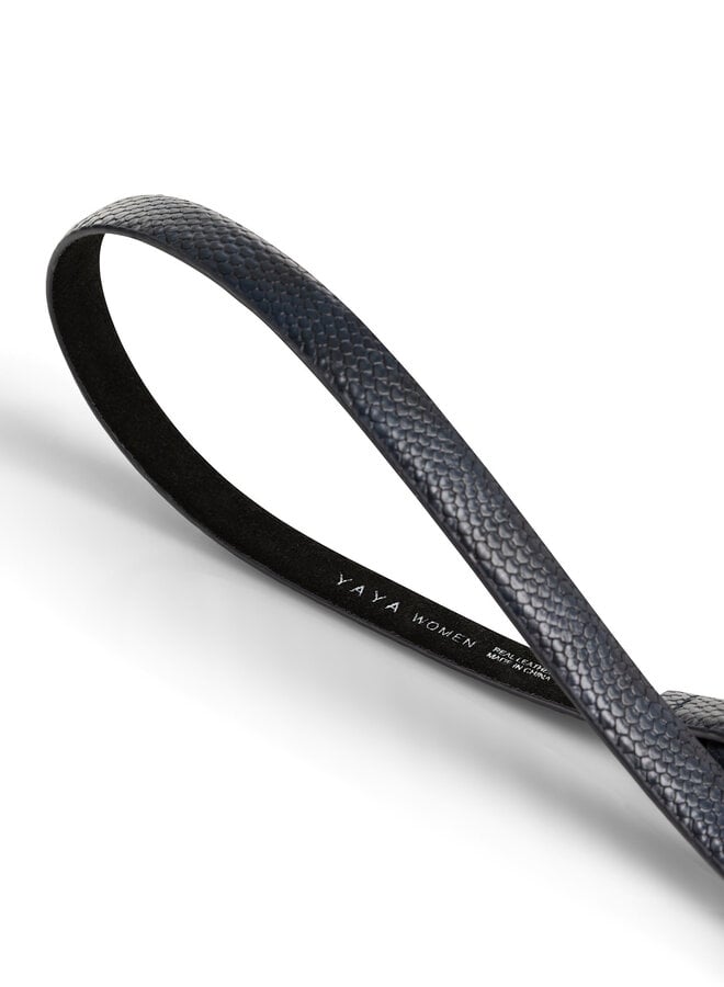 Ceinture Yaya étroite bleu marine