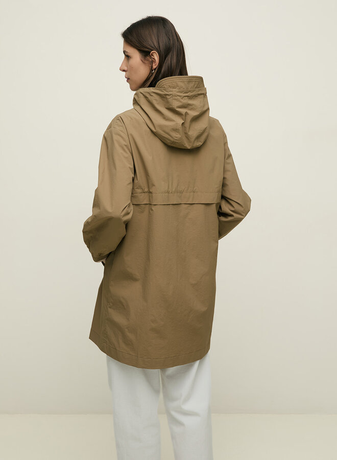 Manteau Yerse Gala à capuche beige khaki