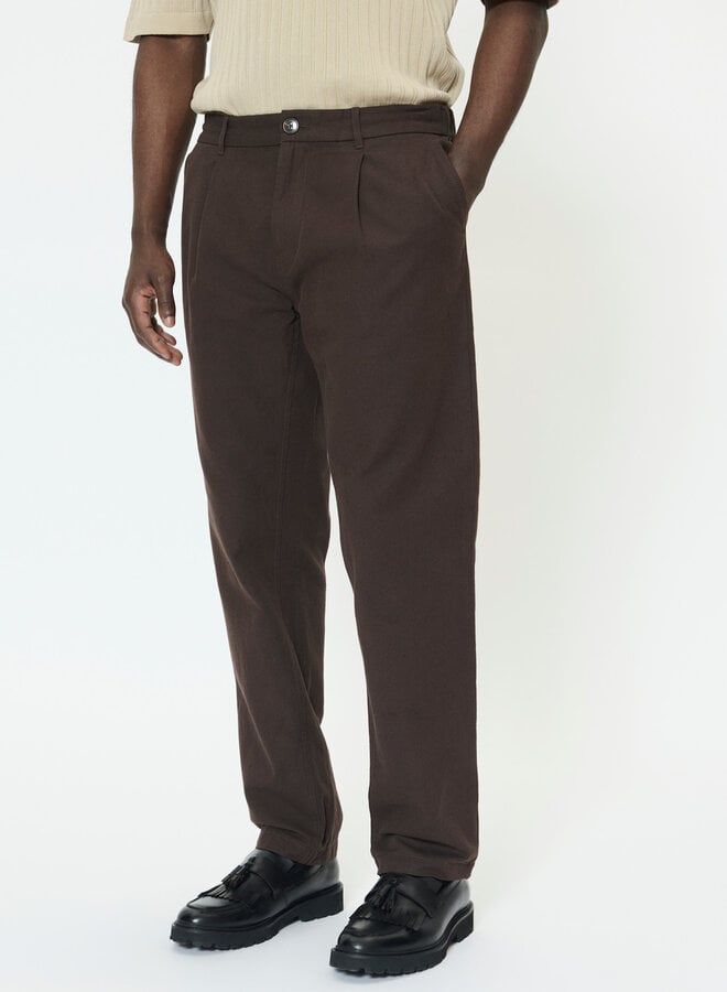 Pantalon Matinique Hart à plis brun chocolat