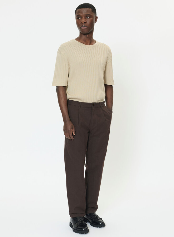Pantalon Matinique Hart à plis brun chocolat