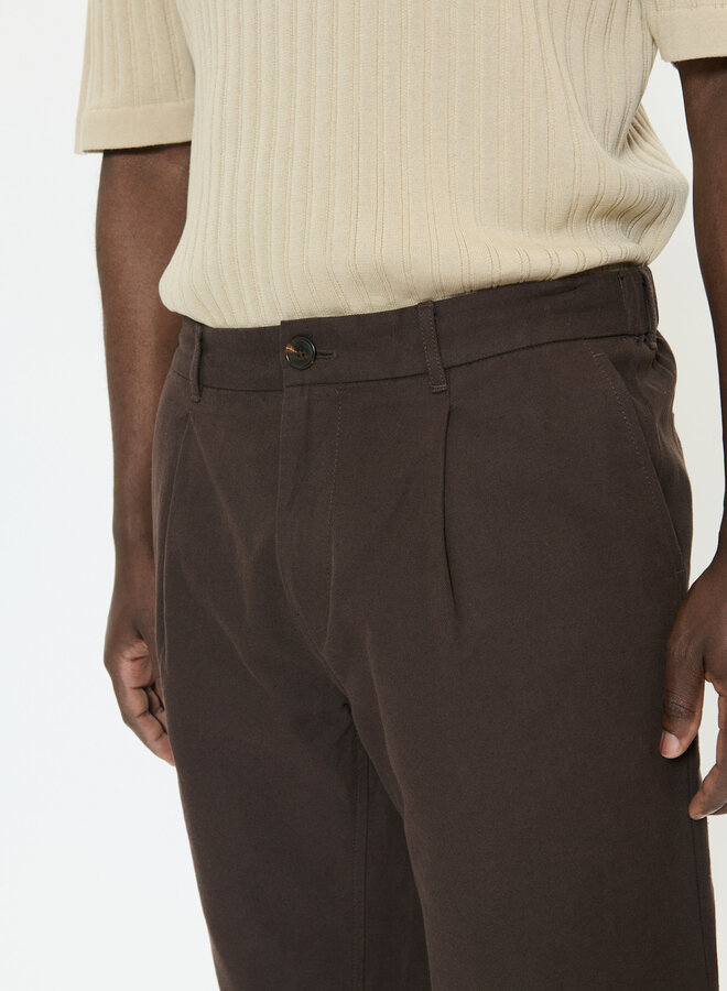 Pantalon Matinique Hart à plis brun chocolat