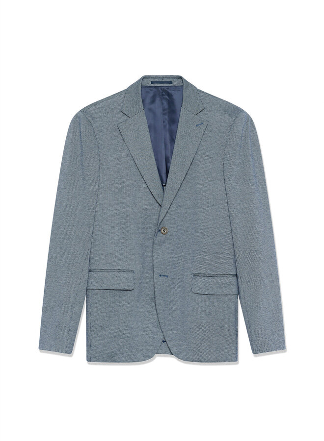 Veston Matinique Charles en jersey tissé panier bleu marine