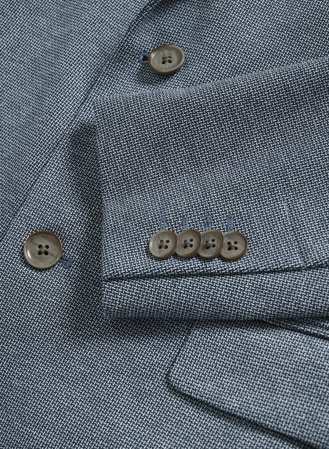 Veston Matinique Charles en jersey tissé panier bleu marine