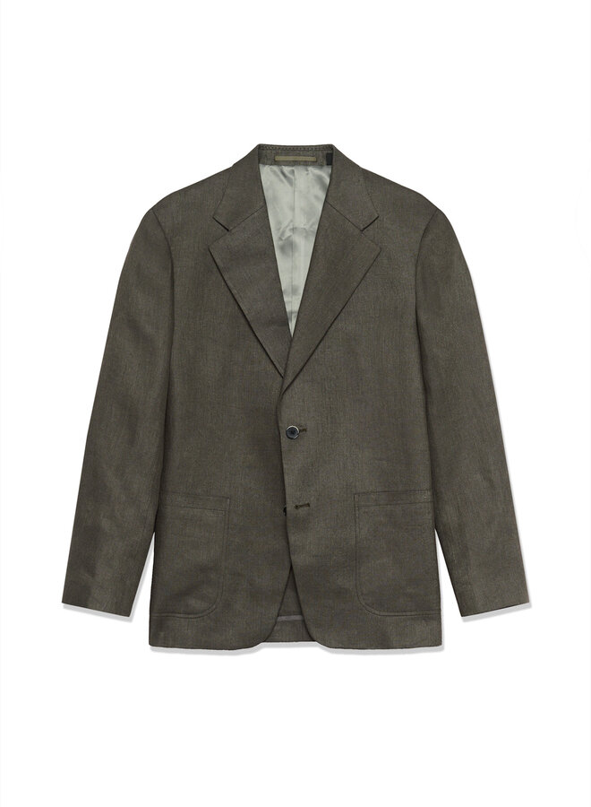 Veston Matinique Colt en lin vert marin